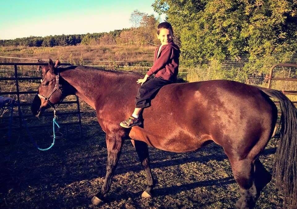 Big smile, big horse